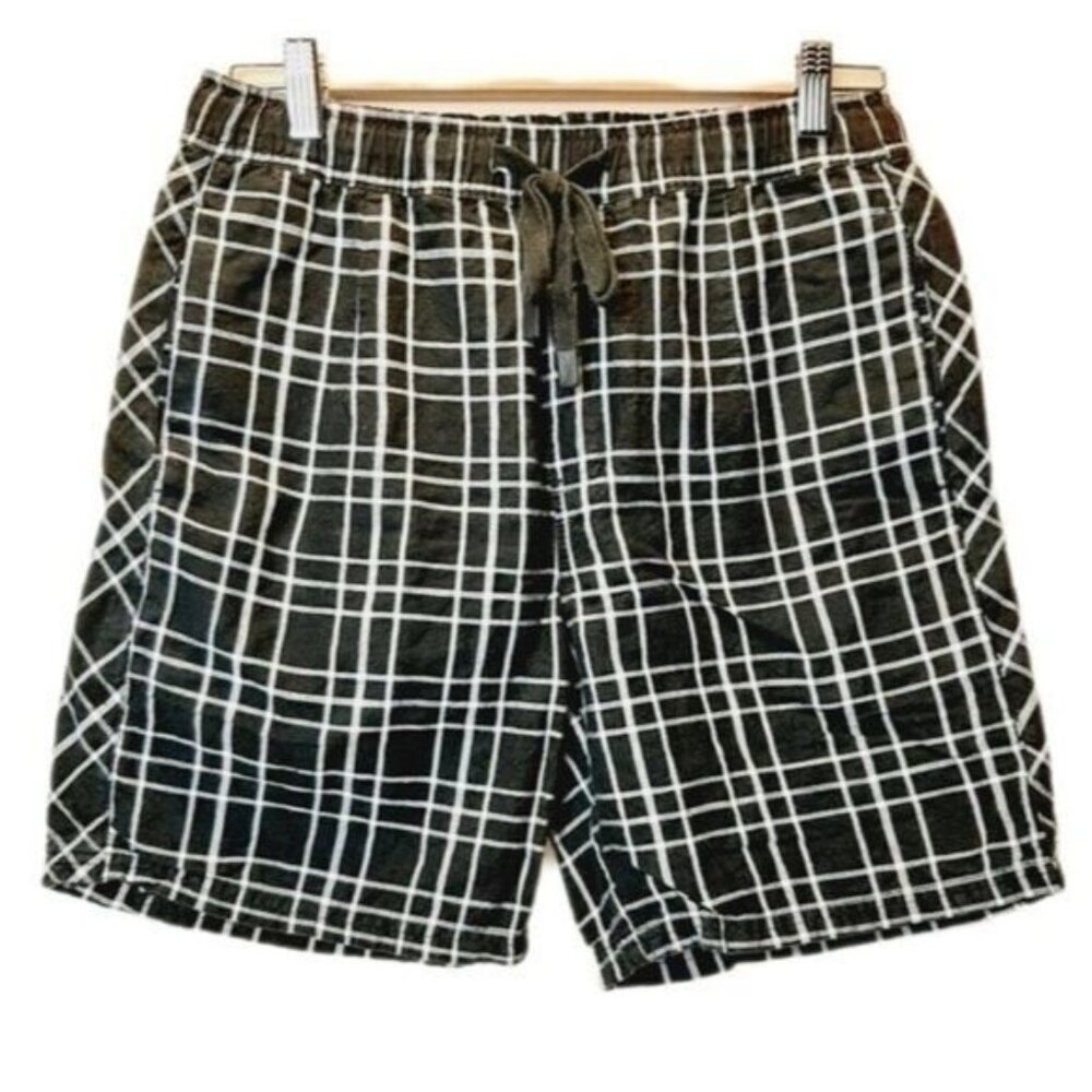 ZANEROBE / Linen blend Plaid Shorts B&W Men's Sz 30